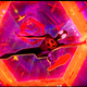 Miles Morales falling through a multiverse portal.